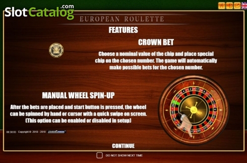 Οθόνη2. European Roulette (Belatra Games) Κουλοχέρης