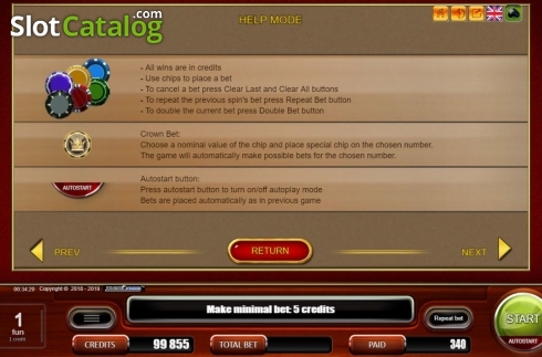 Οθόνη9. European Roulette (Belatra Games) Κουλοχέρης