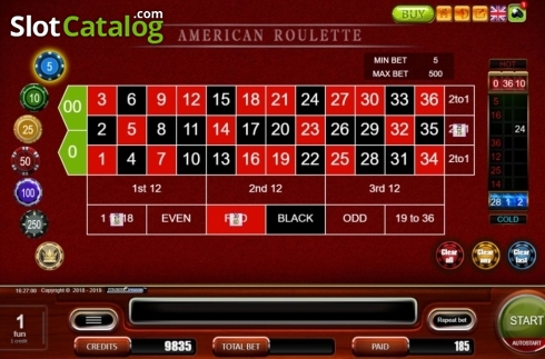 Οθόνη6. American Roulette (Belatra Games) Κουλοχέρης