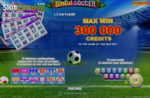 Οθόνη2. Bingo Soccer Κουλοχέρης