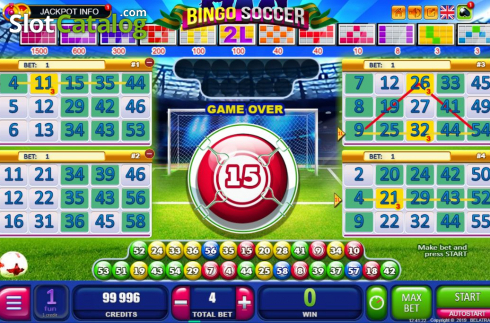 Οθόνη4. Bingo Soccer Κουλοχέρης