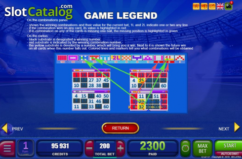 Οθόνη7. Bingo Soccer Κουλοχέρης