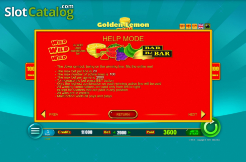 Οθόνη9. Golden Lemon Deluxe Κουλοχέρης