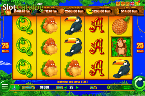 Οθόνη2. Monkey Jackpot Κουλοχέρης