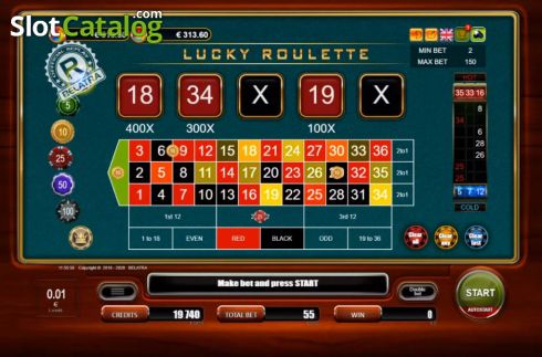 Οθόνη3. Lucky Roulette (Belatra Games) Κουλοχέρης 