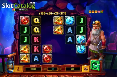 Οθόνη4. Crystals Digger Κουλοχέρης