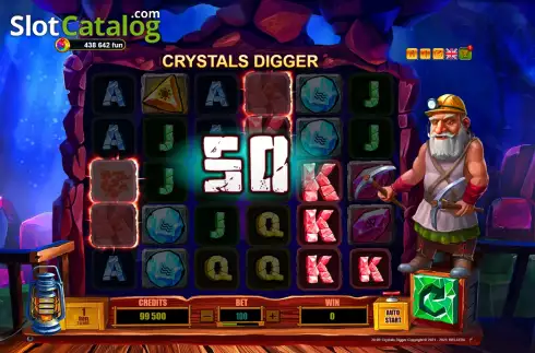 Οθόνη5. Crystals Digger Κουλοχέρης