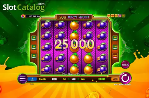 Οθόνη4. 500 Juicy Fruits Κουλοχέρης