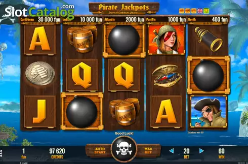 Οθόνη5. Pirate Jackpots Κουλοχέρης