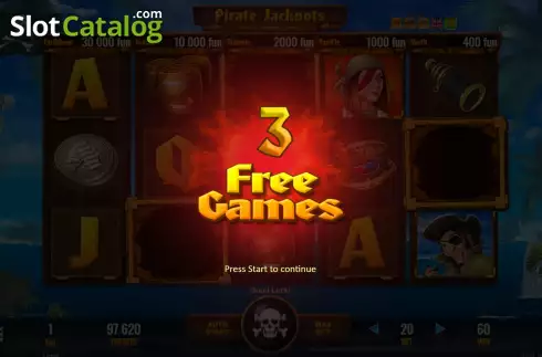 Οθόνη6. Pirate Jackpots Κουλοχέρης