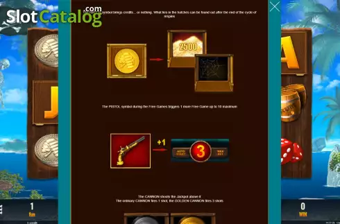 Οθόνη8. Pirate Jackpots Κουλοχέρης