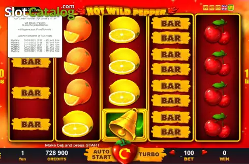Οθόνη9. Hot Wild Pepper Κουλοχέρης 