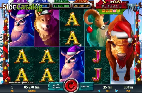 Οθόνη3. X-Mas Buffalo Κουλοχέρης 
