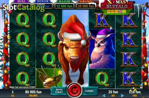 Οθόνη4. X-Mas Buffalo Κουλοχέρης 