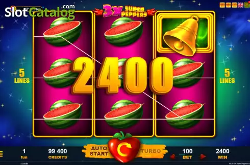 Οθόνη4. 3x Super Peppers Κουλοχέρης