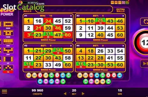 Οθόνη3. Bingo Power Κουλοχέρης