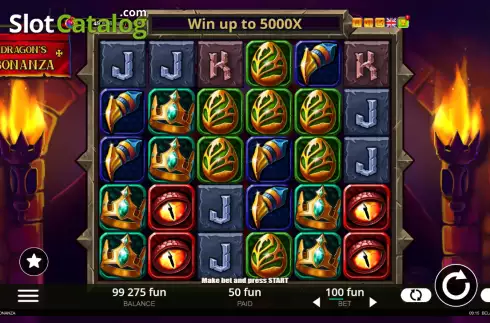 Οθόνη2. Dragon's Bonanza Κουλοχέρης