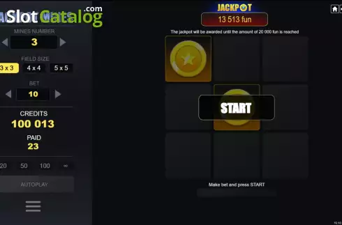 Οθόνη3. Jackpot Mines Κουλοχέρης 