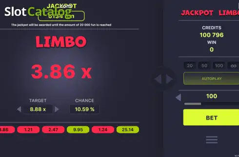 Οθόνη2. Jackpot Limbo Κουλοχέρης