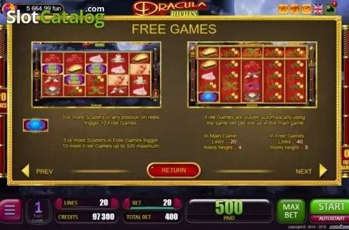 Οθόνη7. Dracula Riches Κουλοχέρης