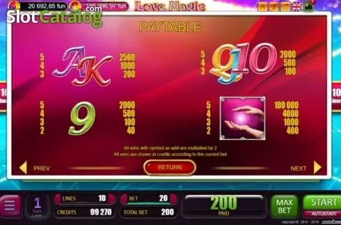 Οθόνη5. Love Magic Κουλοχέρης