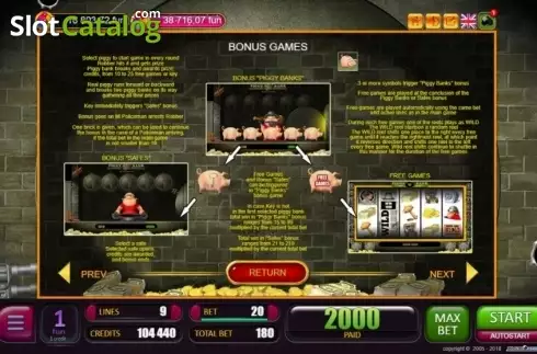Οθόνη5. Piggy Bank (Belatra Games) Κουλοχέρης