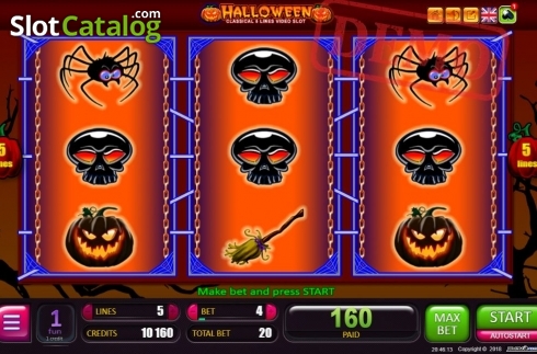 Οθόνη3. Halloween (Belatra Games) Κουλοχέρης