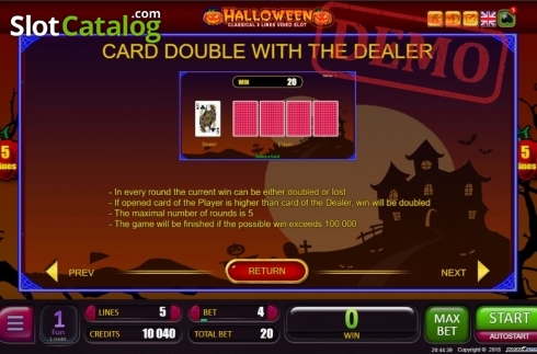 Οθόνη6. Halloween (Belatra Games) Κουλοχέρης