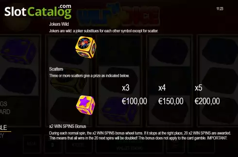 Οθόνη8. Wild'n Dice Κουλοχέρης