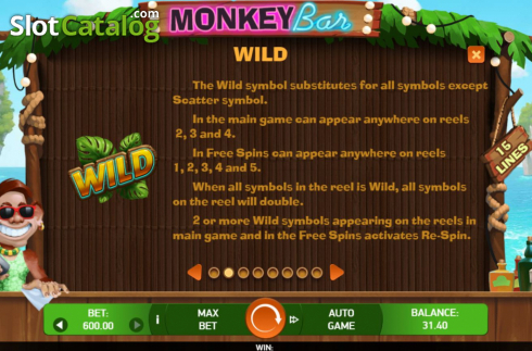Οθόνη8. Monkey Bar Κουλοχέρης