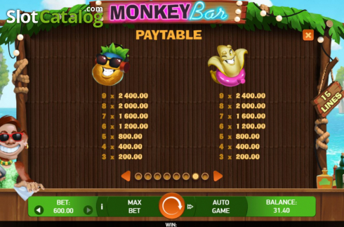 Οθόνη9. Monkey Bar Κουλοχέρης