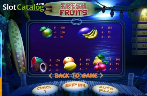Οθόνη4. Fresh Fruits (BetConstruct) Κουλοχέρης