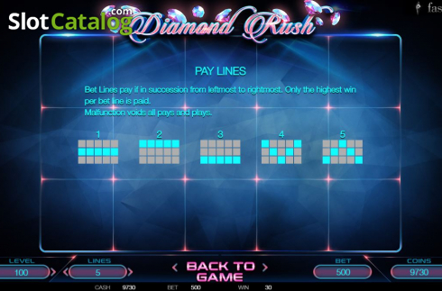 Οθόνη7. Diamond Rush (BetConstruct) Κουλοχέρης