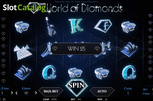 Οθόνη5. World of Diamonds Κουλοχέρης