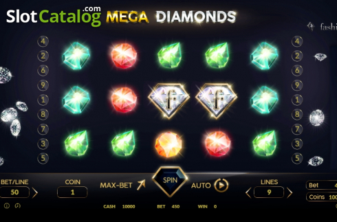 Οθόνη2. Mega Diamonds (BetConstruct) Κουλοχέρης