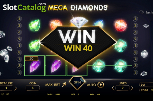 Οθόνη3. Mega Diamonds (BetConstruct) Κουλοχέρης