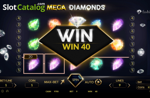 Οθόνη5. Mega Diamonds (BetConstruct) Κουλοχέρης