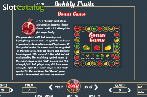 Οθόνη8. Bubbly Fruits Κουλοχέρης