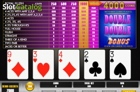 Οθόνη2. Double Double Bonus Poker (BetConstruct) Κουλοχέρης 