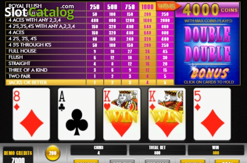 Οθόνη4. Double Double Bonus Poker (BetConstruct) Κουλοχέρης 