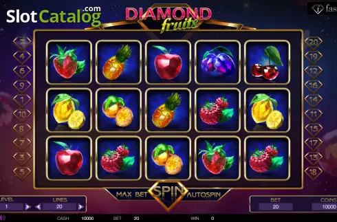 Οθόνη2. Diamond Fruit (BetConstruct) Κουλοχέρης
