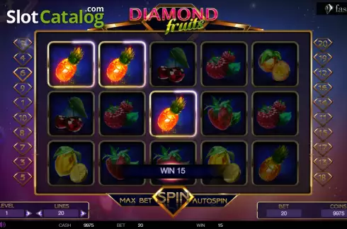 Οθόνη3. Diamond Fruit (BetConstruct) Κουλοχέρης