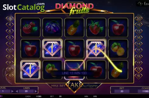 Οθόνη6. Diamond Fruit (BetConstruct) Κουλοχέρης