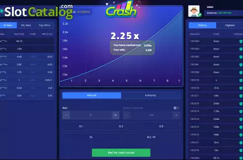Οθόνη3. Crash (BetConstruct) Κουλοχέρης 