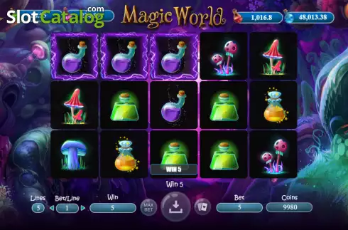Οθόνη3. Magic World (BetConstruct) Κουλοχέρης