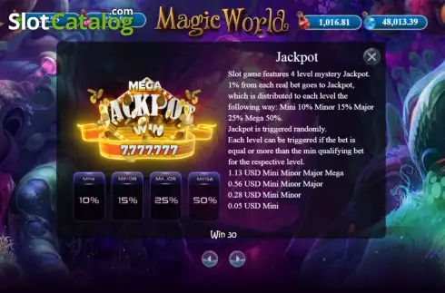 Οθόνη7. Magic World (BetConstruct) Κουλοχέρης