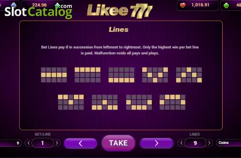 Οθόνη8. 777 Likee Κουλοχέρης