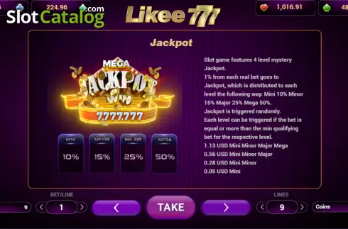 Οθόνη9. 777 Likee Κουλοχέρης