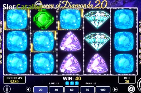 Οθόνη5. Queen of Diamonds 20 Κουλοχέρης