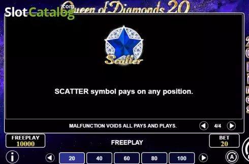 Οθόνη9. Queen of Diamonds 20 Κουλοχέρης